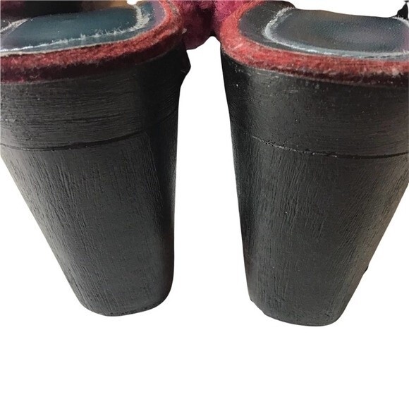 Via Spiga Ruby Velvet Mules Clogs 4" Size 7.5M New - Picture 6 of 7